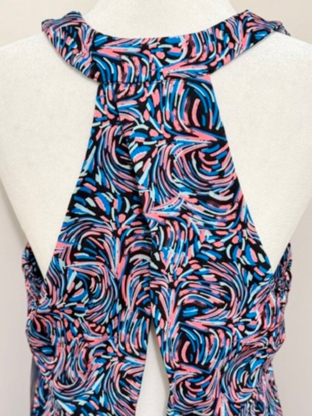Reel Legends Sleeveless Halter Neck Midi Dress Tropical UPF 50 Quick Dry XL - Picture 5 of 8